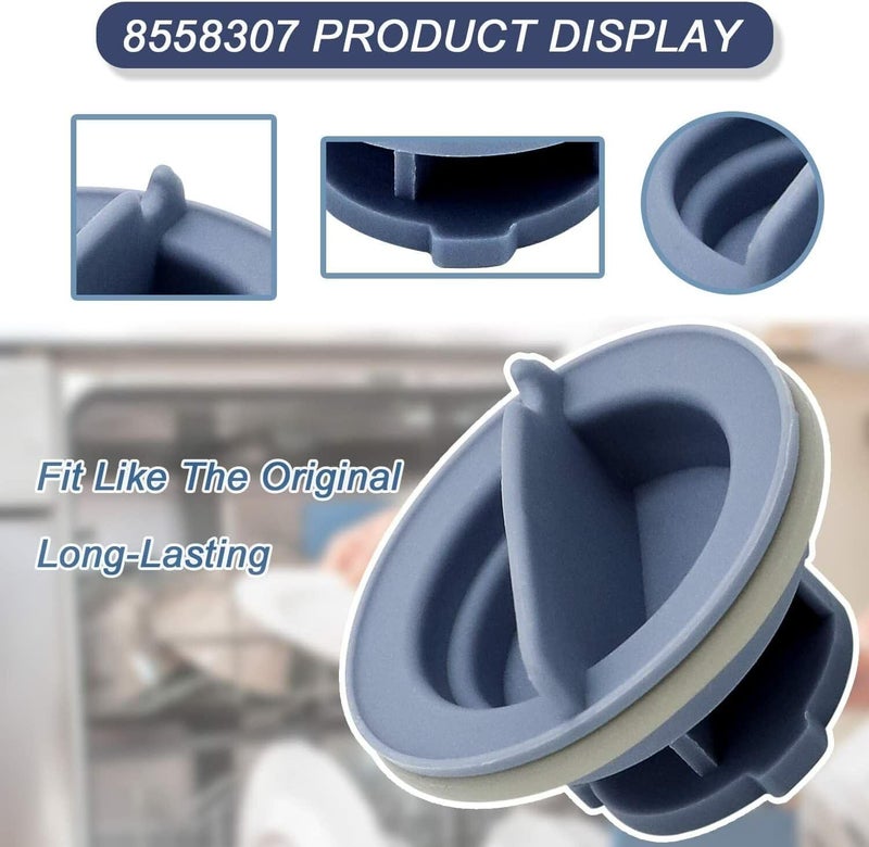 cdipkif PACK OF 2 Ultra Durable 8558307 Dishwasher Dispenser Cap Replacement Part – Exact Fit For Dishwasher Rinse Aid Dispenser Cap for KitchenAid Whirlpool Replaces WP8558307 W10077881 - Image 4
